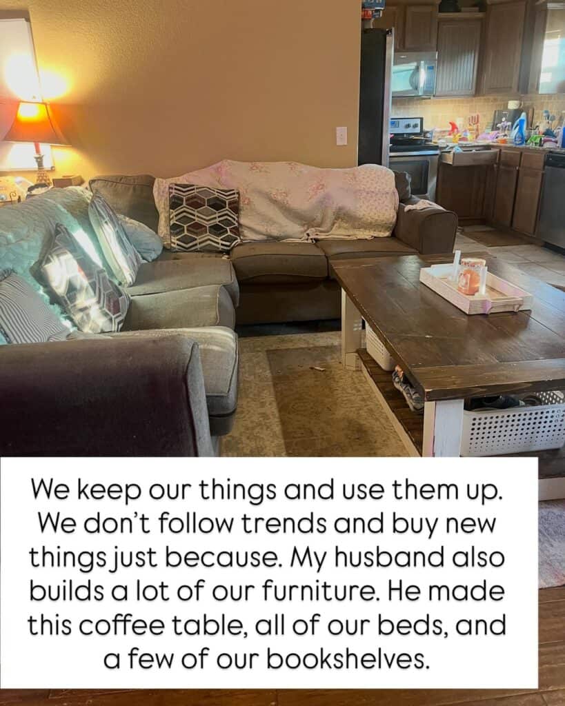 Wearing out furniture